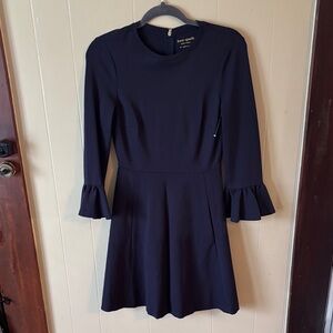 Kate Spade Midnight Blue Long Sleeve Dress